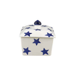 Emma Bridgewater Blue Star Small Butter Dish